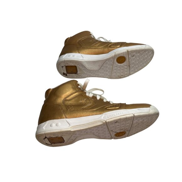 Converse Gold Metallic High-Top Sneakers Men's Size 13 US - Picture 5 of 6